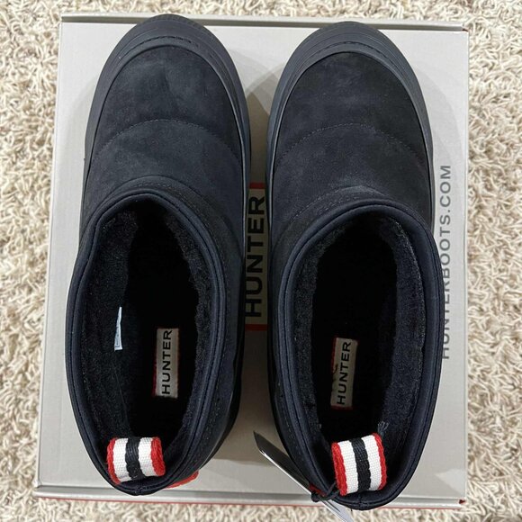 Hunter Women's Askern Waterproof Slip-On Booties Shoes Black, Size 9M (New) - Picture 8 of 15